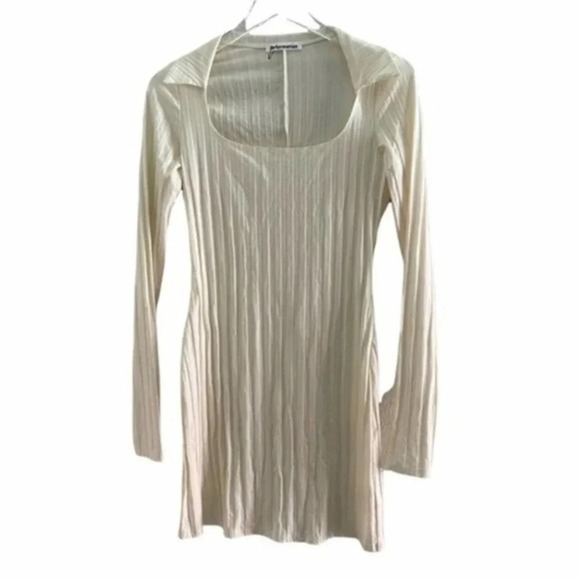 NEW Reformation Vittoria Ribbed Dress Medium B428 - Picture 3 of 6